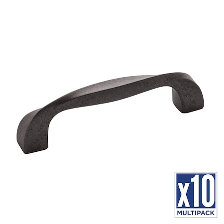 Hickory Hardware Pull 3-3/4 Inch (96mm) Center to Center, 10PK H076016-BI-10B